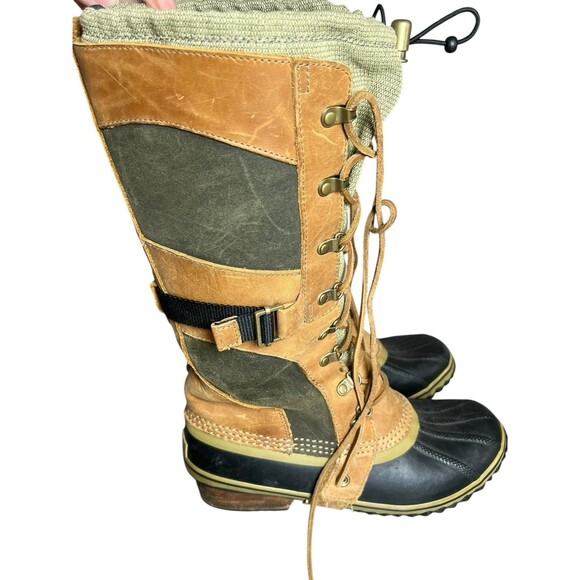 Sorel Conquest Carly Womens Boots NL2033-281 Sz 9 1/2 Waterproof Hiking Camping - Picture 1 of 14